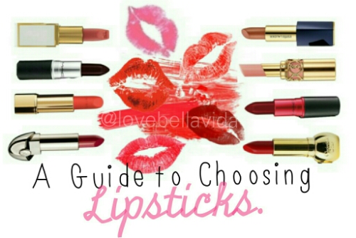 A Guide to Choosing Lipsticks