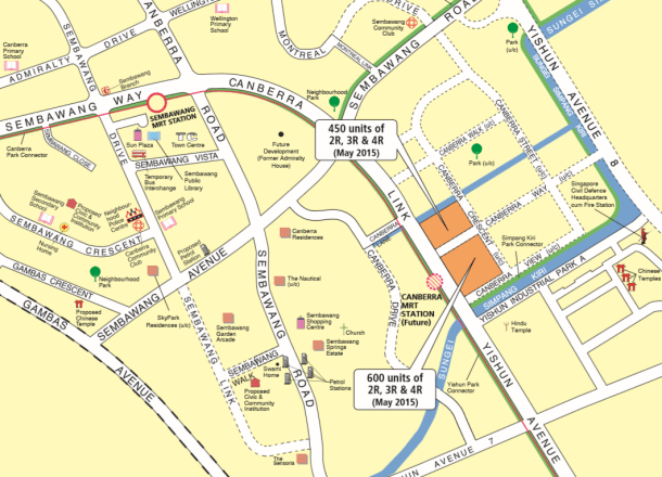 The missing NS12 is future Canberra Station located in front of May BTO Sembawang plots.