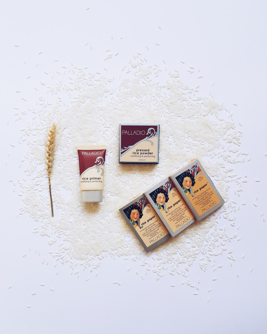 Palladio Rice Primer, Rice Pressed Powder & Rice&nbsp;Paper