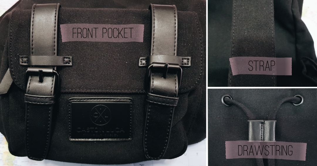 Gaston Luga Classic Black Travel Backpack