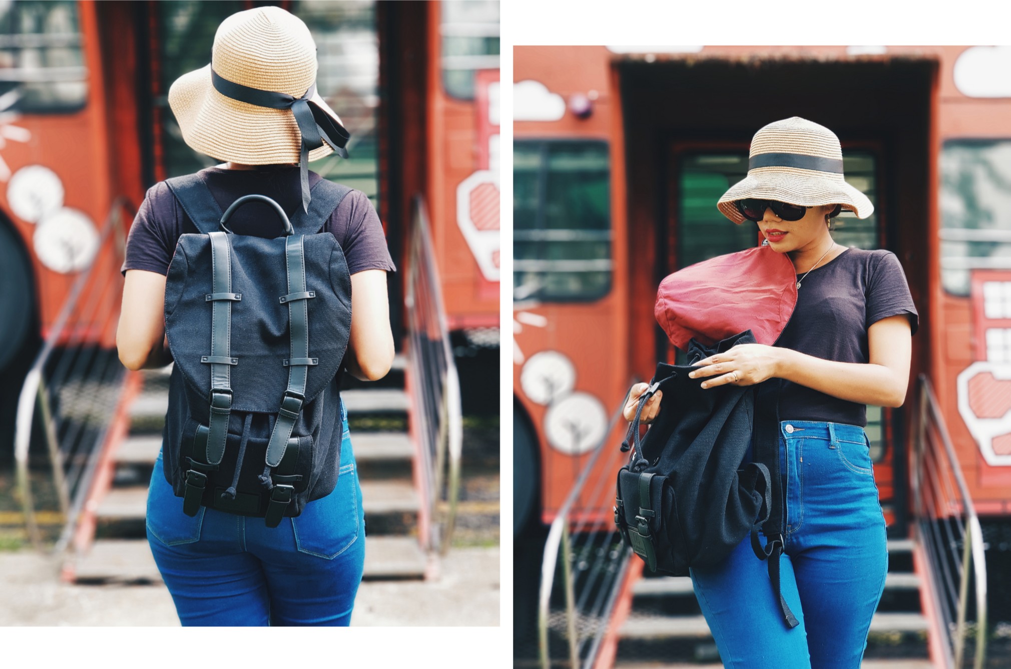 Gaston Luga Classic Black Travel Backpack