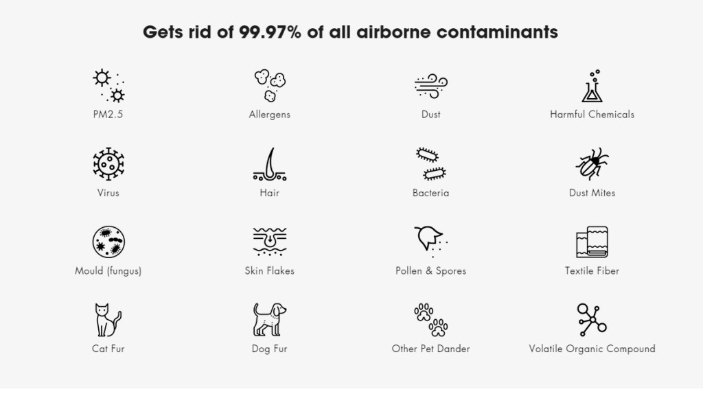 Sterra Breeze Air Purifier gets rid of all airborne contaminants