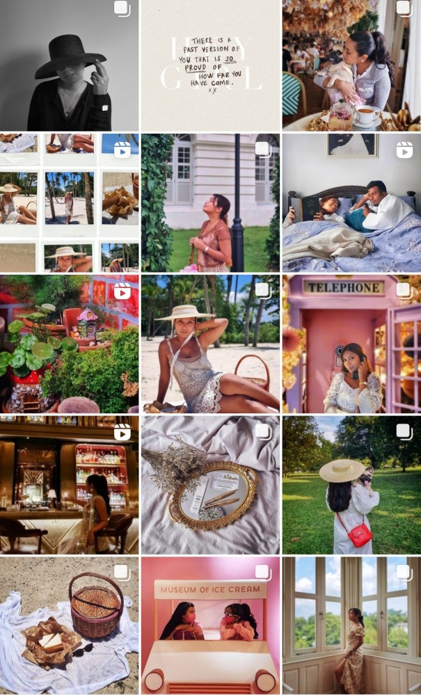 @lovebellavida Instagram Feed through the years 2021