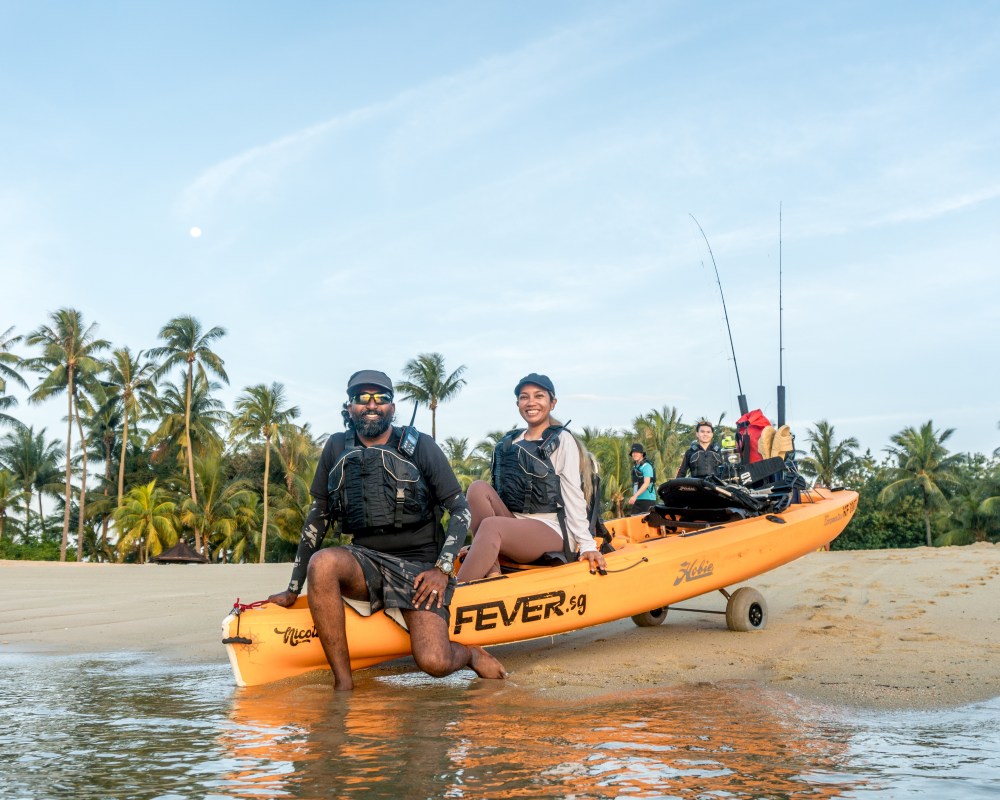 A Guide to the Beaches of Sentosa Island, Tanjong Beach, Kayak Fishing