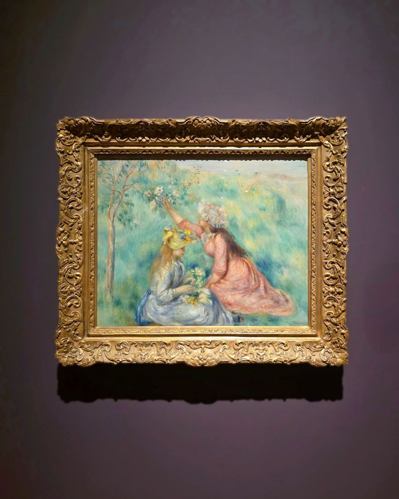 Girls Picking Flowers in a Meadow by Pierre-Auguste Renoir at Into the Modern: Impressionism from the Museum of Fine Arts, Boston at National Gallery Singapore